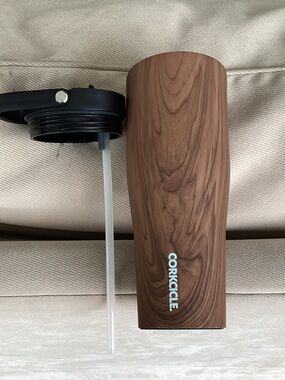 Corkcicle Woodgrain Travel Tumbler - Brown